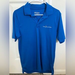 The Players Men's Golf Polo Royal Blue